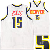 DENVER NUGGETS NIKOLA JOKIC AUTOGRAPHED WHITE JERSEY BECKETT BAS WITNESS 234049