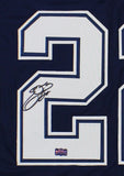 Emmitt Smith Signed Dallas Custom Blue Jersey