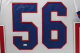 LAWRENCE TAYLOR (Giants white SKYLINE) Signed Autographed Framed Jersey JSA