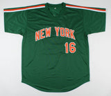 Dwight "Doc" Gooden Signed 1985 St Patrick's Day Green Mets Jersey (JSA COA)