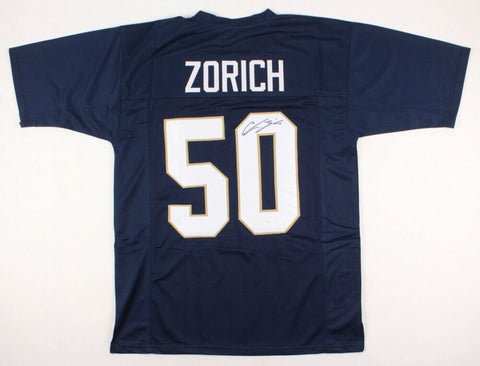 Chris Zorich Signed Notre Dame Fighting Irish Jersey JSA COA Lombardi Award 1990