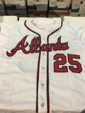 Andruw Jones Signed Atlanta Braves White Jersey (JSA COA) 10xGold Glove Winner