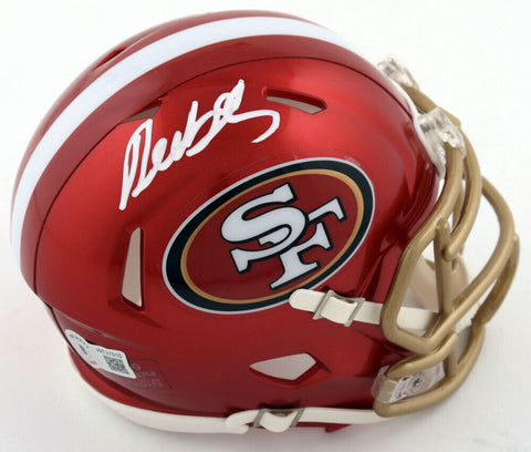 DEEBO SAMUEL SIGNED SAN FRANCISCO 49ERS FLASH SPEED MINI HELMET BECKETT