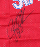 Jerry Stackhouse Signed Philadelphia 76ers Practice Champion Jersey /Score Board