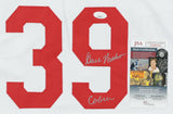 Dave Parker Signed Cincinnati Reds White Home Jersey Inscribed "Cobra" (JSA COA)