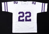 Deuce Vaughn Signed Kansas State Wildcats Jersey Inscr "Deuce Is Loose"(Beckett)