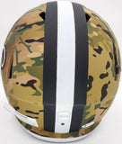 DREW BREES AUTOGRAPHED SAINTS CAMO FULL SIZE SPEED HELMET SB MVP BECKETT 191124