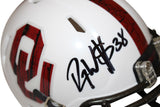 Roy Williams Signed Oklahoma Sooners Bring The Wood Mini Helmet BAS 37358