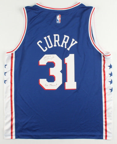 Seth Curry Signed Philadelphia 76ers Jersey Inscribed "Go 76ers!" (JSA & USA SM)