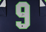 KENNETH WALKER (Seahawks blue TOWER) Signed Autographed Framed Jersey Beckett