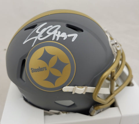 CAM HEYWARD SIGNED PITTSBURGH STEELERS SLATE SPEED MINI HELMET BECKETT QR