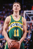 Detlef Schrempf Signed Seattle Supersonics Jersey (Beckett) 3xAll Star Forward