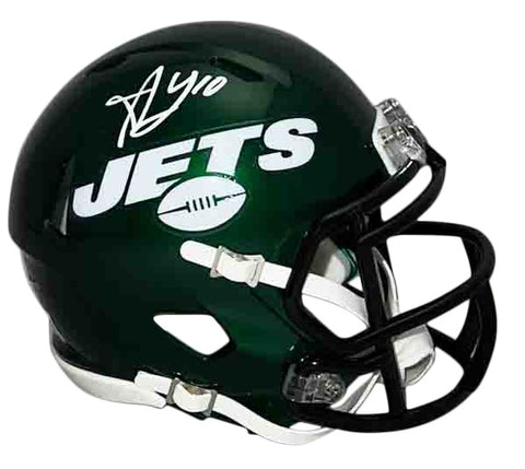 ALLEN LAZARD AUTOGRAPHED SIGNED NEW YORK JETS SPEED MINI HELMET BECKETT