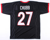 Nick Chubb Signed Georgia Bulldogs Jersey (JSA Holo) Browns 2nd Rd Pick 2018 R.B