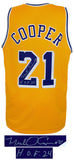 Michael Cooper Signed Gold Custom Basketball Jersey w/HOF'24 - (SCHWARTZ COA)