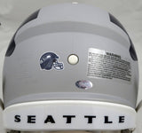 Tyler Lockett Autographed AMP Gray Full Size Authentic Speed Helmet Seahawks MCS