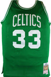 Larry Bird Autographed Celtics Green M&N Hardwood Classic Swingman JSY-BAW Holo