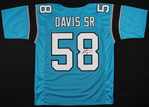 Thomas Davis Sr. Signed Panthers Jersey (JSA) 3xPro Bowl L B (2015 - 2017)