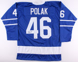 Roman Polak Signed Maple Leafs Jersey (Beckett COA) Toronto Defenseman