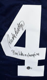 Rudy Ruettiger Signed Blue College Style Jersey w/Play Like a Champ- BAW Holo