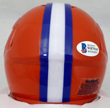 TRAVIS ETIENNE AUTOGRAPHED CLEMSON ORANGE SPEED MINI HELMET BECKETT 193989