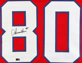 Irving Fryar Signed Patriots Jersey (AIV COA) Super Bowl XX Wide Receiver