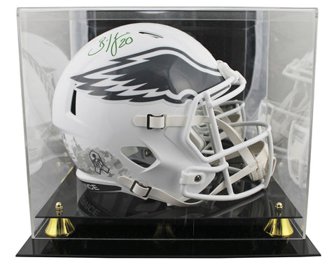 Eagles Brian Dawkins Signed STS III Full Size Speed Rep Helmet W/ Case BAS Wit