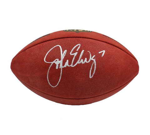 John Elway Signed Denver Broncos Wilson Authentic NFL Football