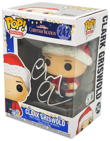 CHEVY CHASE AUTOGRAPHED FUNKO POP FIGURINE CHRISTMAS VACATION BECKETT 232847