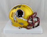 Adrian Peterson Signed Washington Blaze Mini Helmet - Beckett Auth *Blk