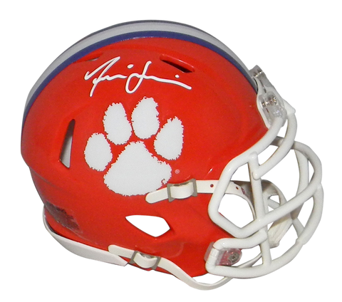 ISAIAH SIMMONS AUTOGRAPHED SIGNED CLEMSON TIGERS SPEED MINI HELMET JSA