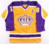 Marcel Dionne Signed Los Angeles Kings Yellow Jersey Inscribed "HOF 92"(JSA COA)