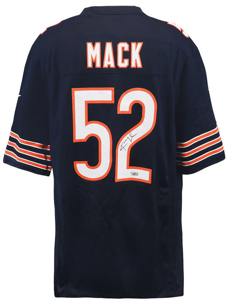 Khalil Mack Signed Chicago Bears Nike Navy Replica Football Jersey -Fanatics COA