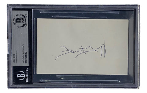 Forrest Gregg Green Bay Packers Signed Slabbed Index Card BAS