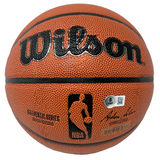 Yao Ming Houston Rockets Signed Wilson NBA Authentic Basketball BAS Beckett