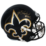 Rashid Shaheed Autographed Saints AMP Full Size Speed Helmet Beckett