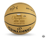 Anthony Davis Autographed & Insc. "2020 Champs" Finals Gold Basketball UDA LE 80