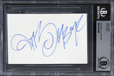 Jeff Hardy WWE Authentic Signed 3x5 Index Card Autographed BAS Slabbed