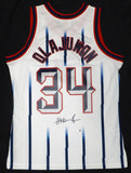 Rockets Hakeem Olajuwon Autographed Mitchell & Ness Jersey Fanatics QL84419581