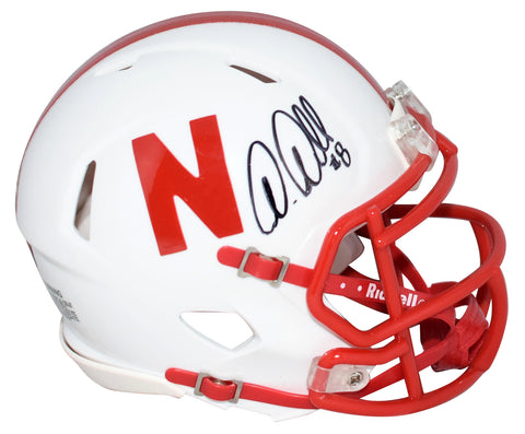 AMEER ABDULLAH SIGNED NEBRASKA CORNHUSKERS SPEED MINI HELMET COA