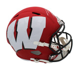 TJ Watt Signed Wisconsin Badgers Speed Full Size AMP NCAA Helmet