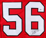 Erik Gustafsson Signed Blackhawks Jersey (Beckett) Chicago Rookie Defenseman