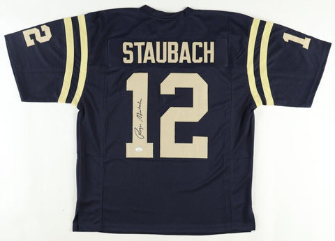 Roger Staubach Signed Navy Midshipmen Jersey (JSA COA) Dallas Cowboys 1969-1979