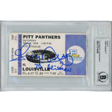 Tony Dorsett Autographed 1976 Pitt Panthers Ticket Stub Heisman Beckett 45940