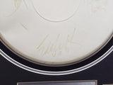 Van Halen Autographed Framed Drumhead 4 Sigs Eddie & Sammy Beckett AB74111