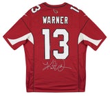 Cardinals Kurt Warner Authentic Signed Red Nike Game Jersey BAS Witnessed