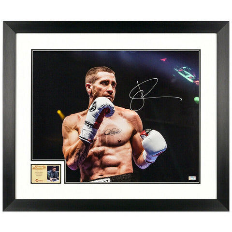 Jake Gyllenhaal Autographed Southpaw Billy Hope 16x20 Framed Scene Photo