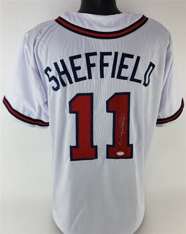 Gary Sheffield Signed Atlanta Braves Jersey (PSA COA) 500 Home Run Club