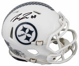 Steelers Pat Freiermuth Signed Salute To Service III Speed Mini Helmet BAS Wit