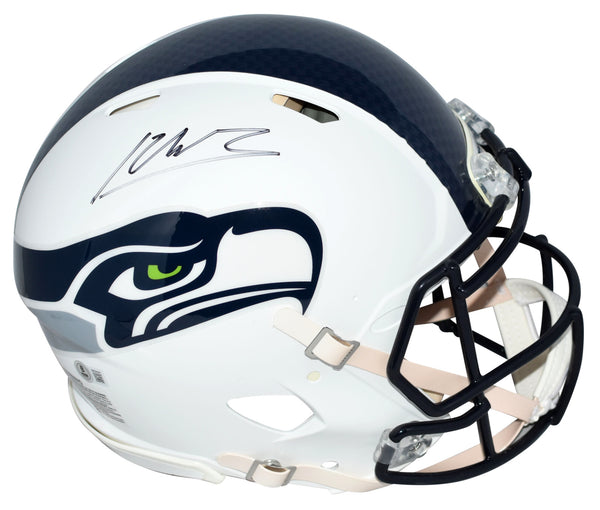 KENNETH WALKER III SIGNED SEATTLE SEAHAWKS FLAT WHITE AUTHENTIC HELMET BECKETT